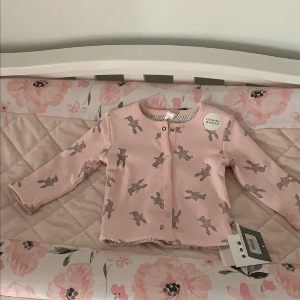 Reversible baby girl 6m sweater - Picture 1 of 4